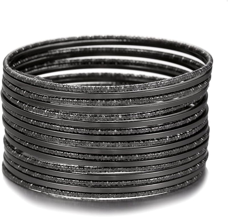 RINTOLER Store 16Pcs Gold Bangle Bracelets for Women - Multi Layer Stackable Textured Bracelets Boho Jewelrys Set. - Image 1